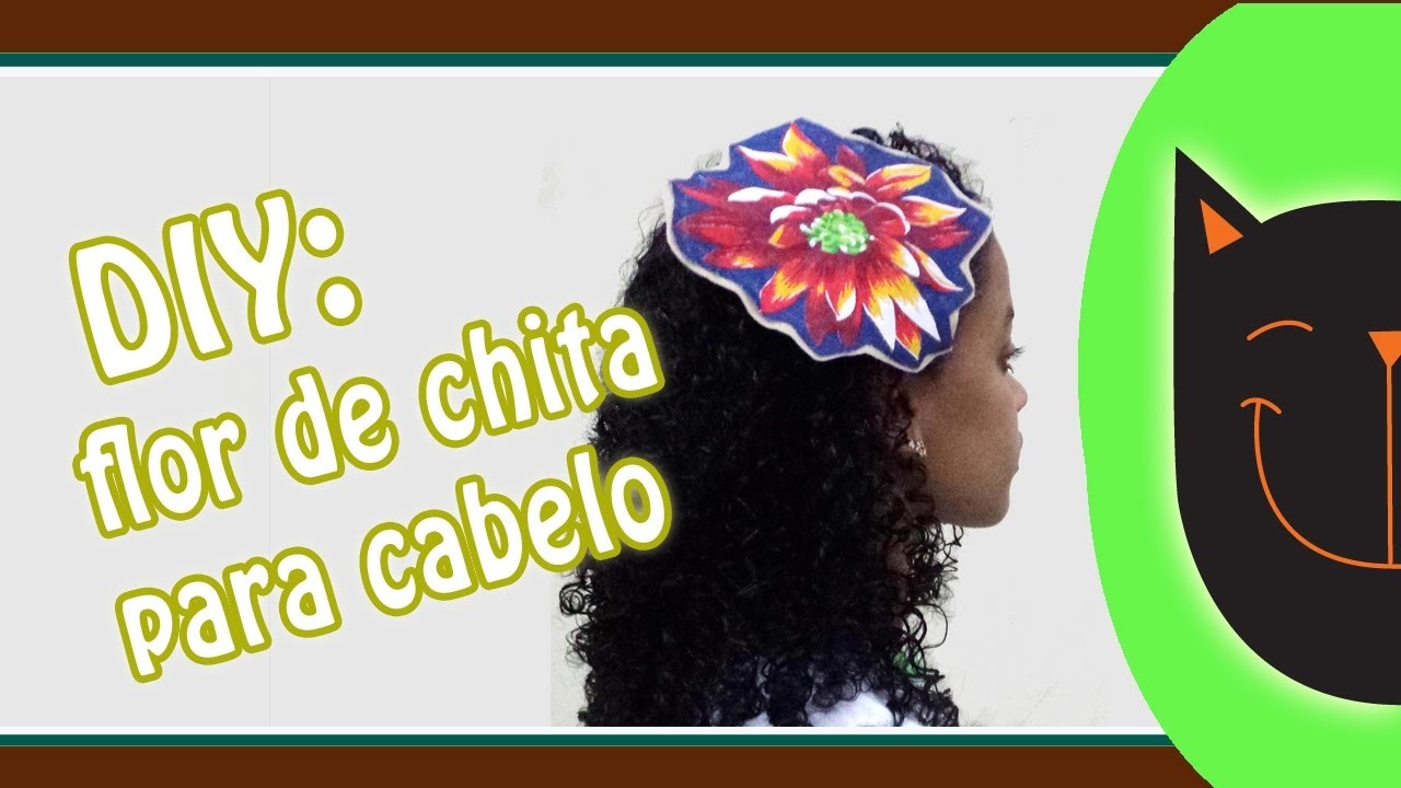DIY - flor de chita para cabelo (Especial Vozes Afro)