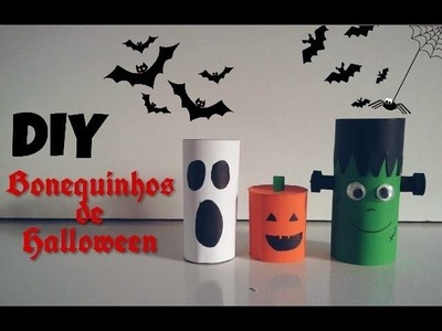 DIY halloween| bonecos de rolo de papel