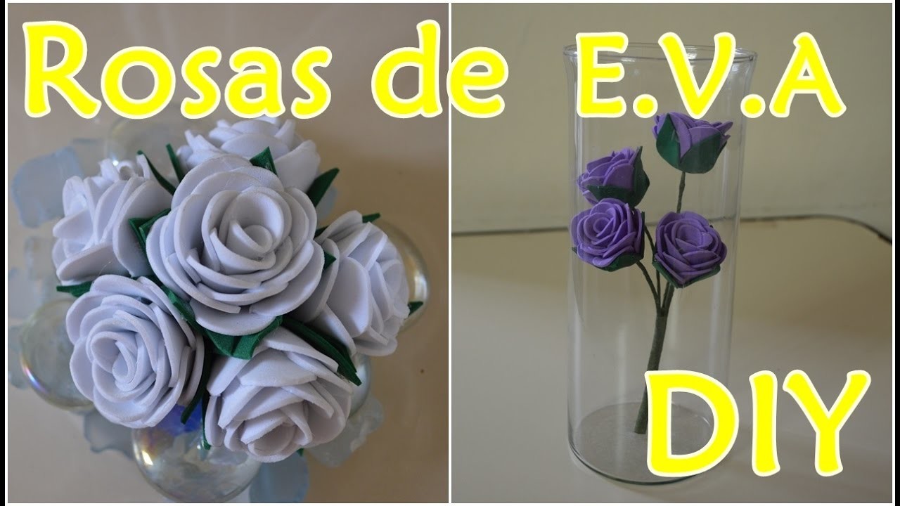 Rosa fácil de EVA - DIY | Sayury mendes