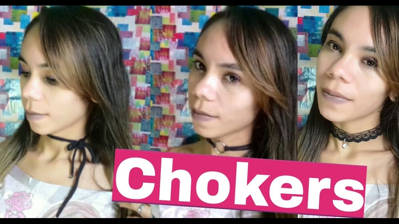 DIY| COMO FAZER CHOKERS GASTANDO POUCO | Adriana Anjo