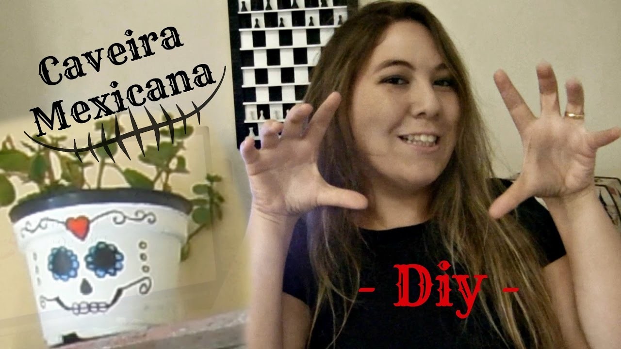 DiY Decor | Vaso de Flores de Caveira Mexicana