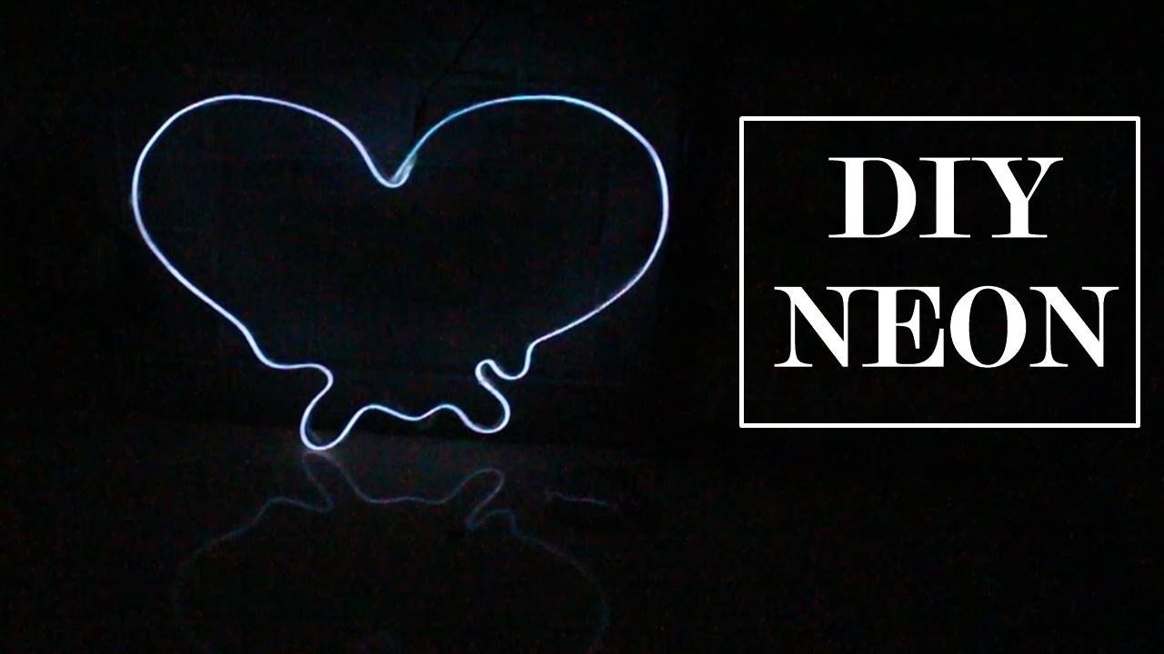 DIY. Luminária Neon de Coração