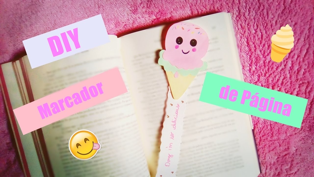 DIY Marcador de Páginas Sorvete Kawaii ♥♥ - Coisas da Lili