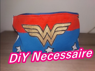 DIY|  Mulher Maravilha. Wonder Woman - Ncecessaire  Pintado a mão