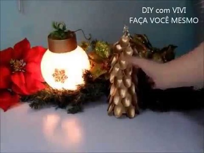 DIY NATAL. PINHEIRINHO FEITO COM COLHERES PLÁSTICAS