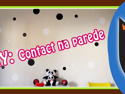 DIY - papel contact na parede