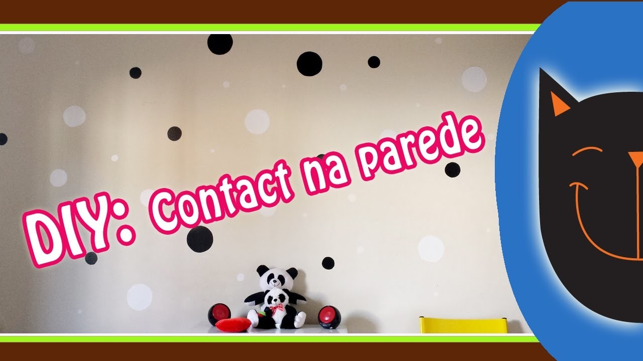 DIY - papel contact na parede