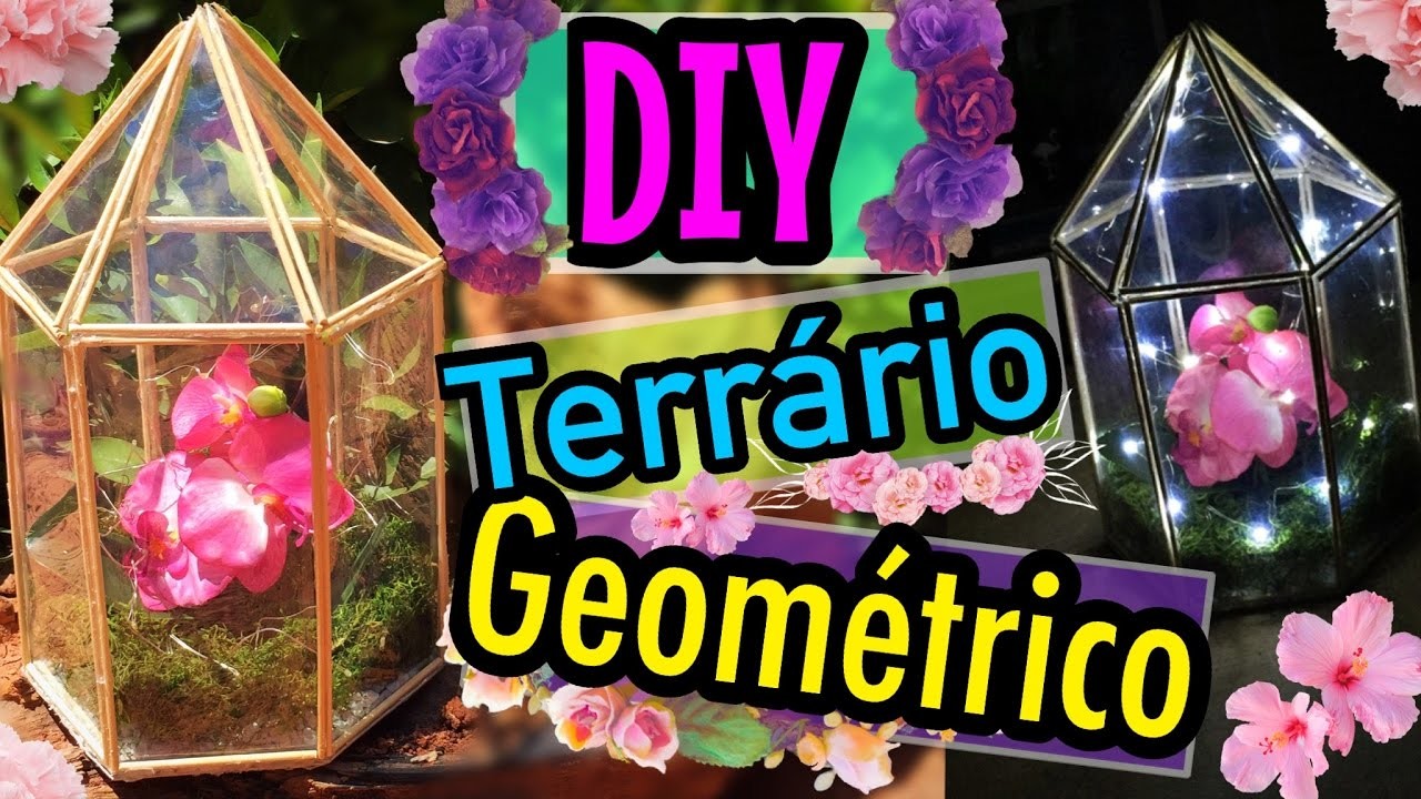 DIY - TERRÁRIO GEOMÉTRICO 