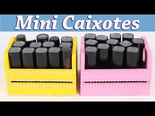 Mini Caixotes Porta Batons - Artesanato e DIY