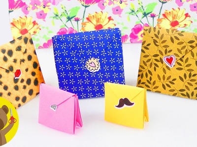 Bolsinhas para presente de origami - Prático e bonito - Embalagem de presente