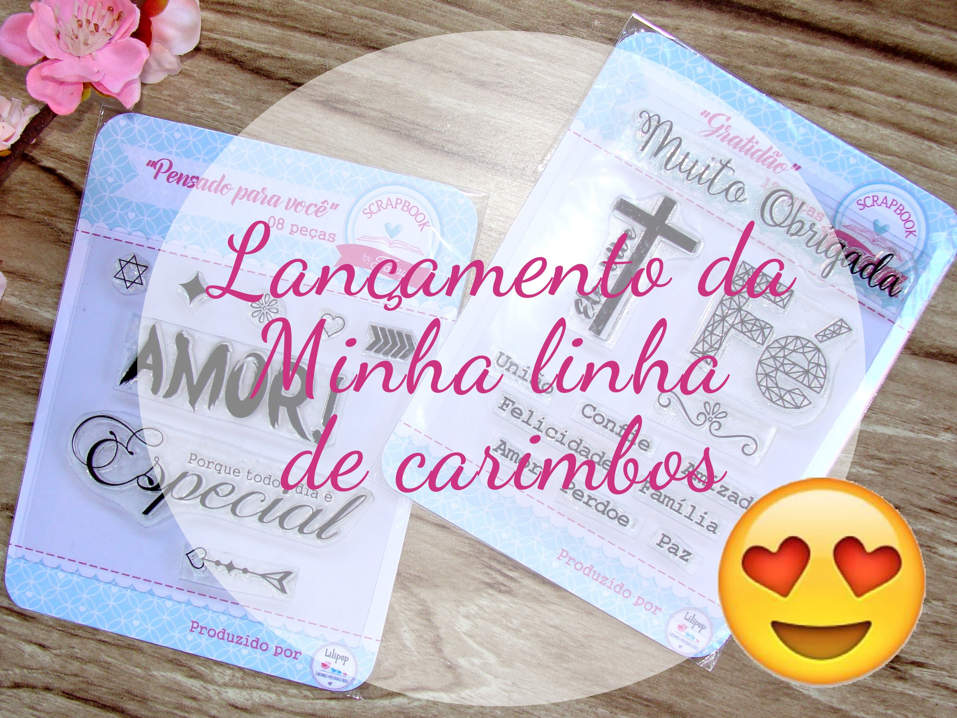 Linha de Carimbos em Português Scrapbook by Tamy