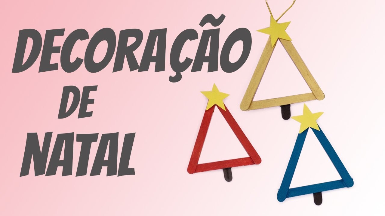 Decoração de Natal Barata com Palitos de Picolé - Inspirações Diy