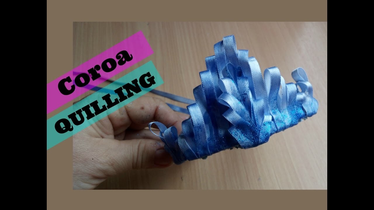 DIY: COROA QUILLING. CROWN QUILLING FROZEN