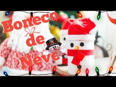 BONECO DE NEVE - DECORAÇÃO DE NATAL   DIY⛄⛄#DECORAÇÃO DE NATAL
