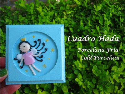 Cuadro Hada en Porcelana Fria. Cold Porcelain