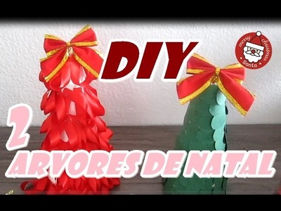 DIY Arvores de natal (faca você mesma)