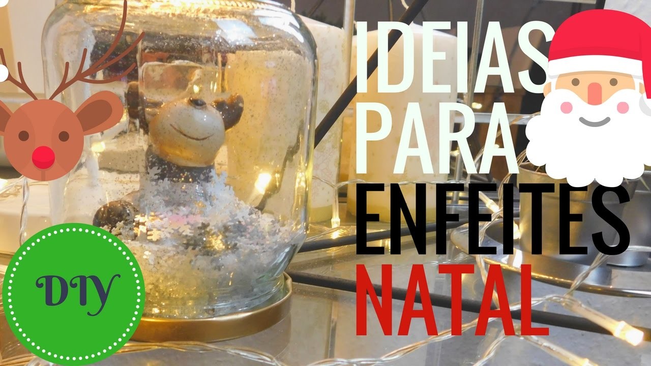 DIY DE NATAL- 5 IDEIAS PARA ENFEITES BARATOS E FACEIS