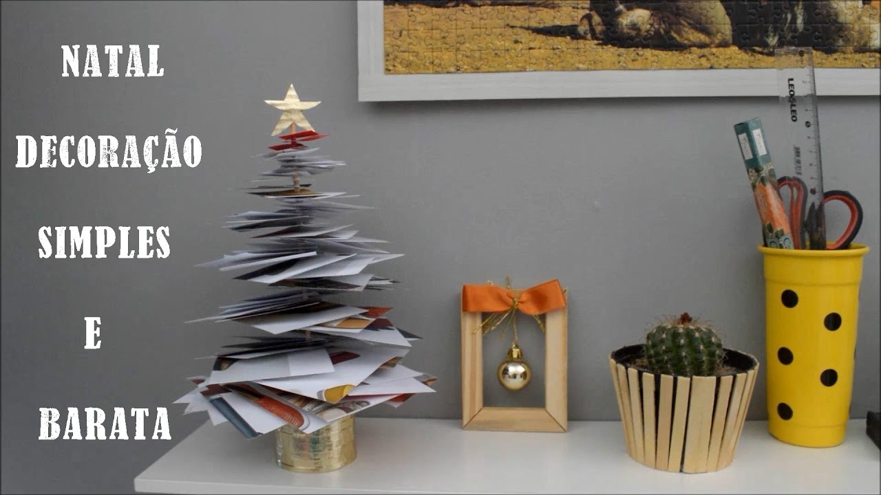 DIY: Decoração simples e barata para o Natal | Dicas