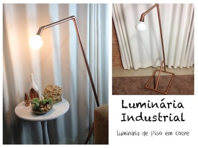 DIY Luminária Industrial | Luminária Cobre | clara fernandes