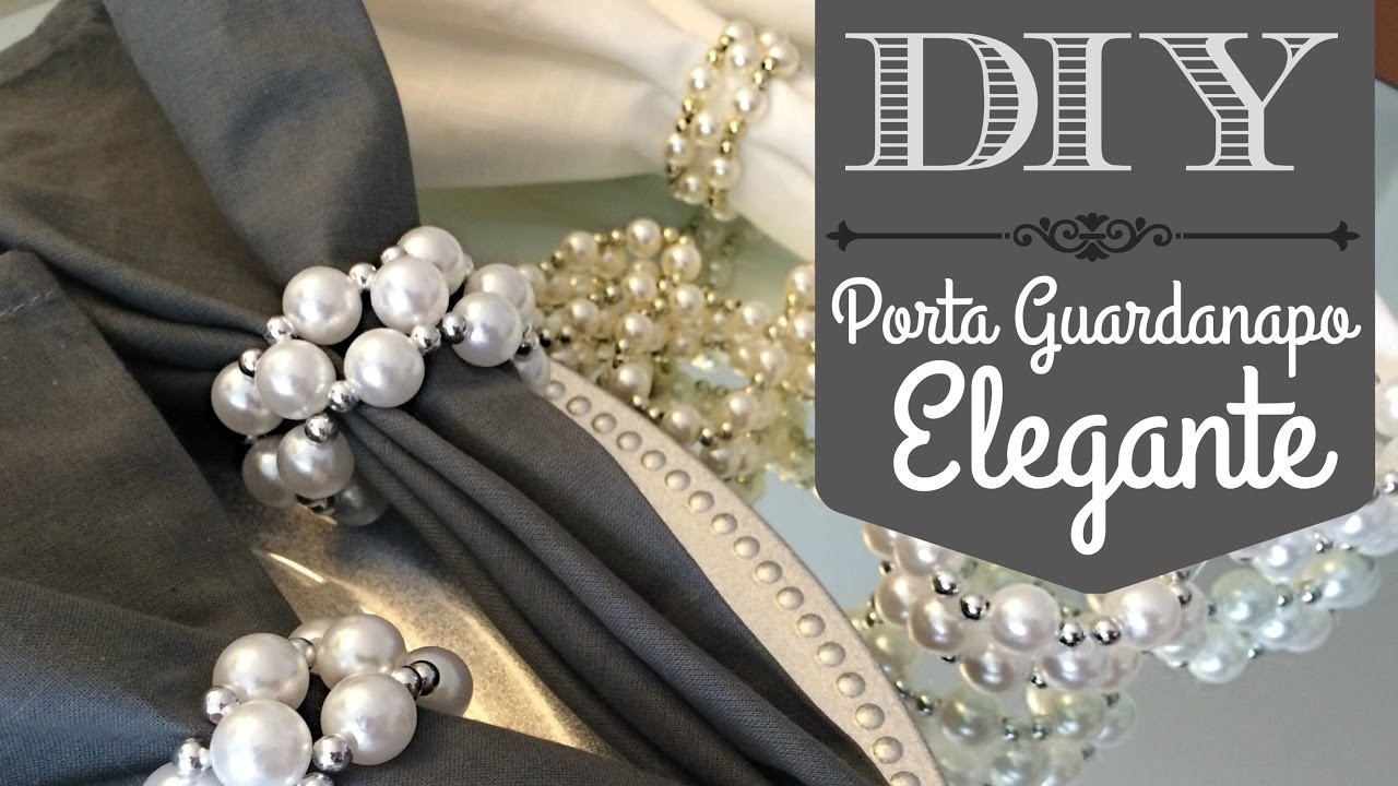 DIY | Porta guardanapo para casamentos clássicos e festas elegantes!