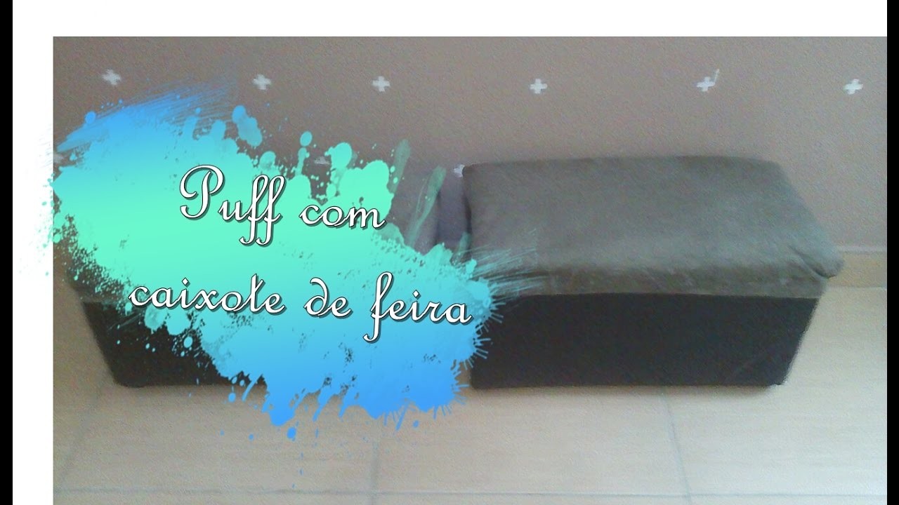 DIY Puff com Caixote de Feira