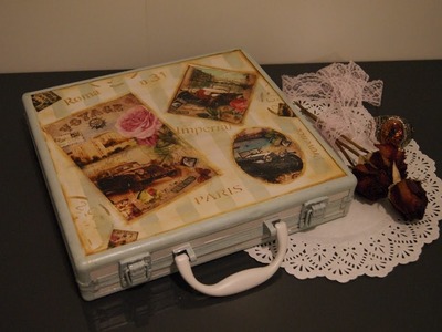 Maleta Vintage - Decoupage