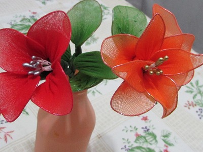 Artesanato: Como fazer flores de meia fina
