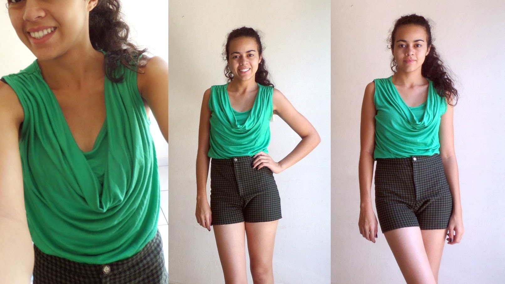 Como costurar uma blusa com gola degagê por Alana Santos Blogger