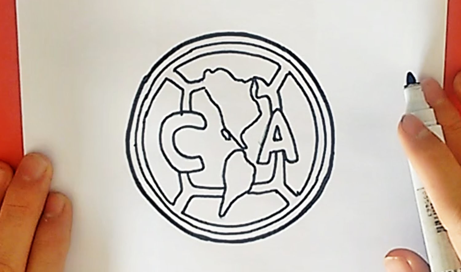 Como desenhar o escudo do Club América (CF) - How to Draw the Club América Logo (CF)