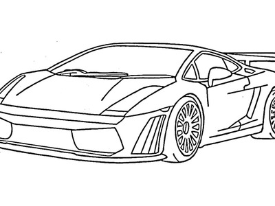 Como dibujar un Lamborghini Gallardo paso a paso (carro, coche)
