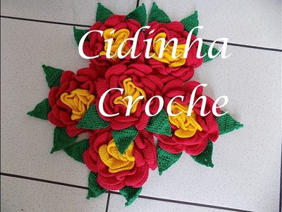 CrochE- Natal Caminho De Rosas- Passo A Passo- Parte 2