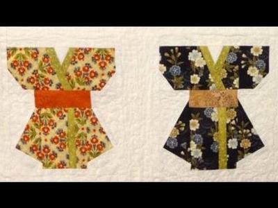 Panô em patchwork Os quimonos -Maria Adna Ateliê - Cursos e aulas de patchwork - Patchwork