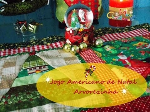 Especial de Natal - Faça um Jogo Americano Arvorezinha usando basicamente faixas