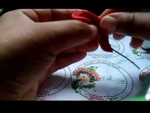 Mini Xicara Cascata de Rosas em E.V.A (Drika Lixto)
