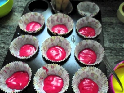 Cozinhando com a Gabii: Cupcakes coloridos
