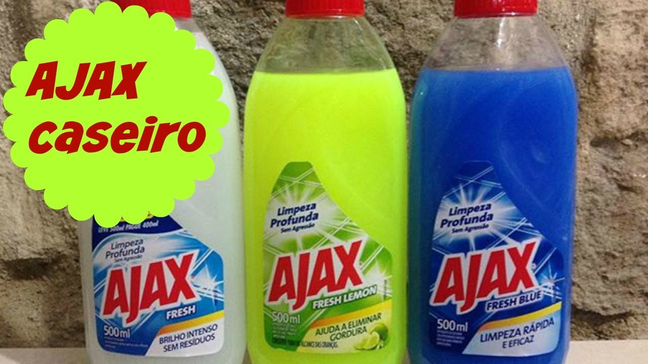 AJAX caseiro (Multiuso Desengordurante para limpeza pesada)