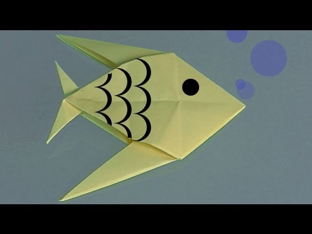 Como fazer um Peixe de papel, origami