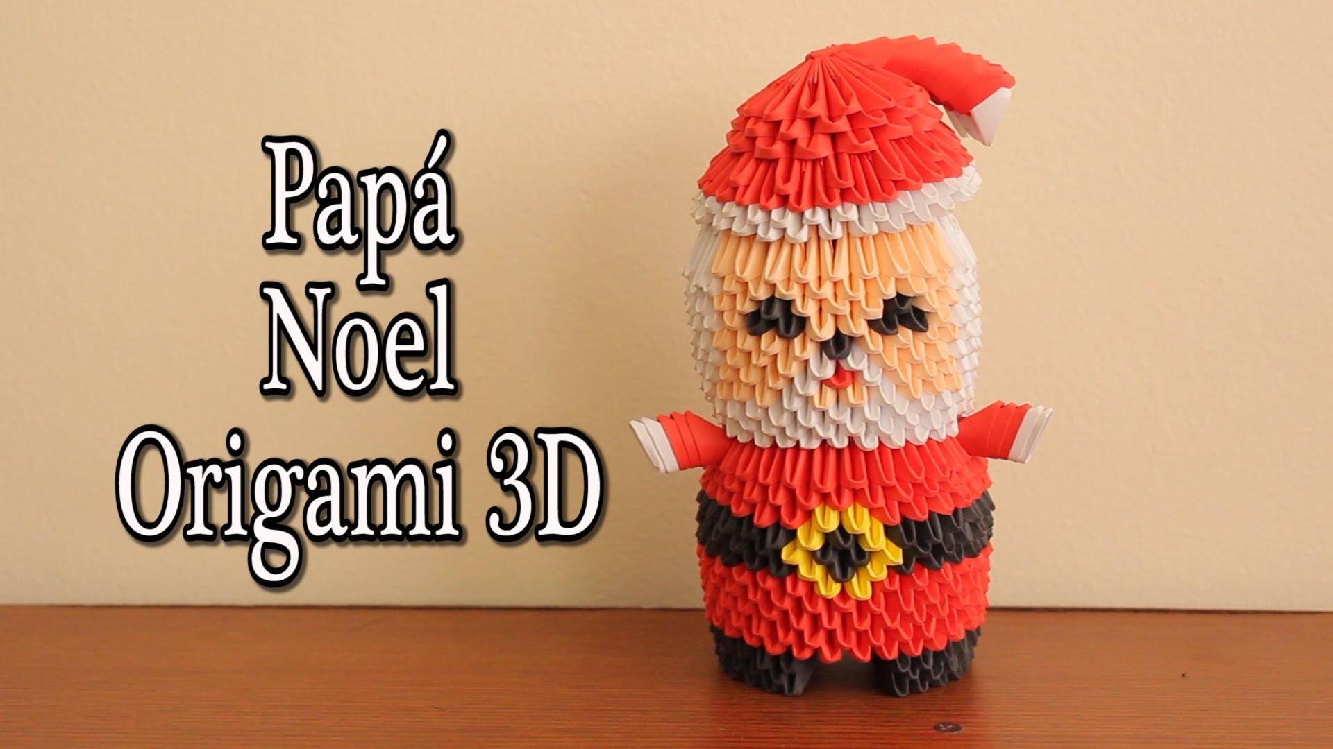 Santa Claus En Origami 3D TUTORIAL!