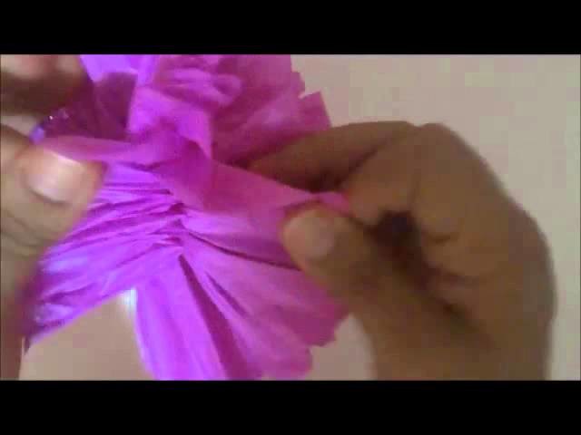 Como fazer pompom de seda