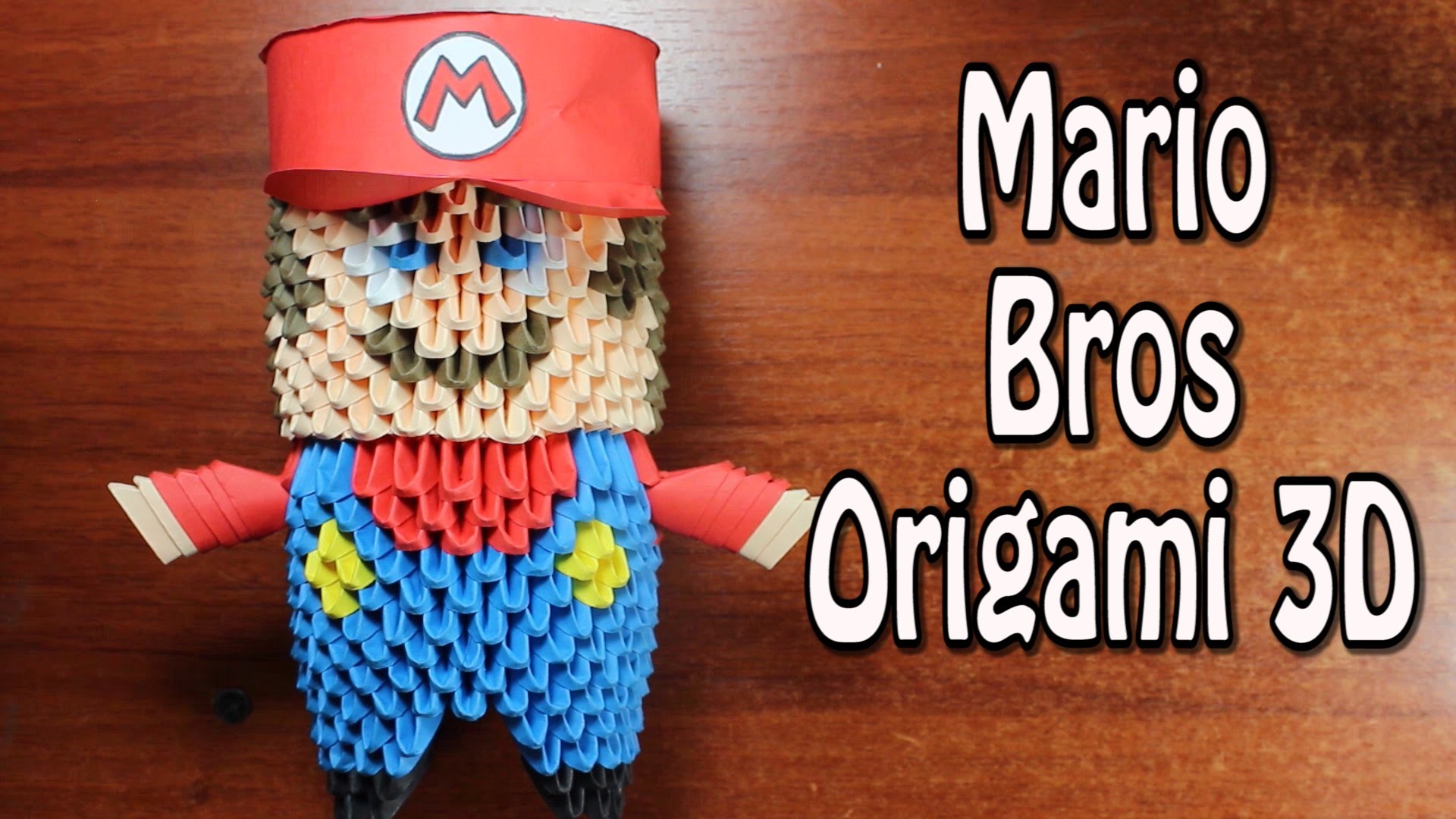 Mario Bros En Origami 3D