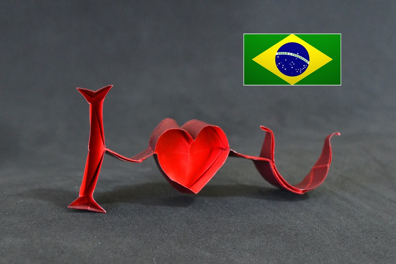 Origami: I Love You ( Jeremy Shafer ) - Instruções em português PT BR