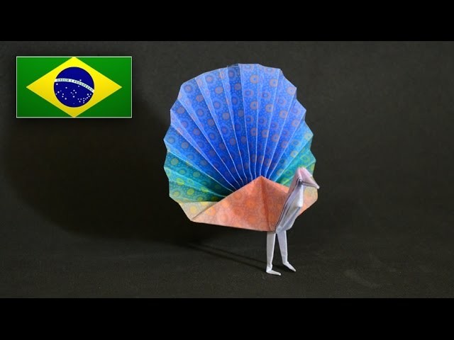 Origami: Pavão - Instruções em Português PT BR