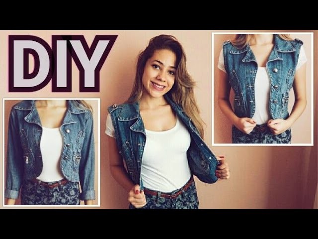 DIY - Colete Jeans Feminino