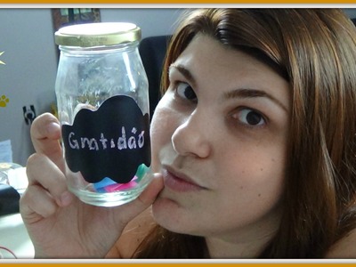 Diy - potinho da gratidão e metas - metas para 2016