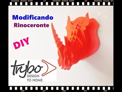 Colorindo Rinoceronte ''Parceria Trybodesign""