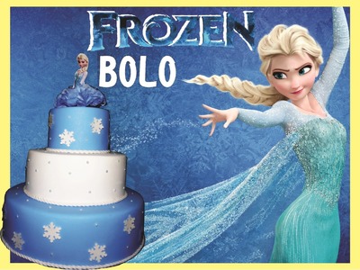 Bolo Falso "Fake" Frozen (Bolo Cenográfico) (DIY)