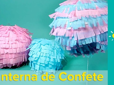 DIY Decoração para Chá de Bebê: Lanterna de Confete l Pampers