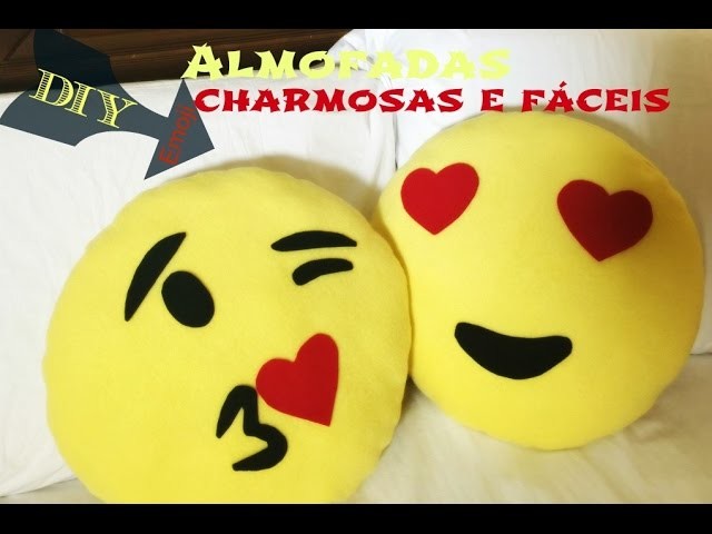 DIY Emoji Almofadas: charmosas e fáceis 