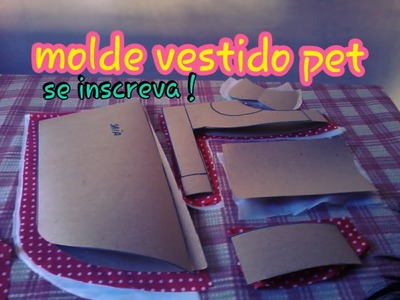 Fuja da crise fazendo roupas pets ! vestido anos 60 "molde"