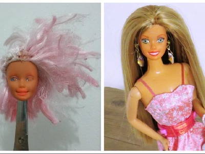 Maquiagem de Barbie com Lápis de Cor e Tinta DIY (testando)